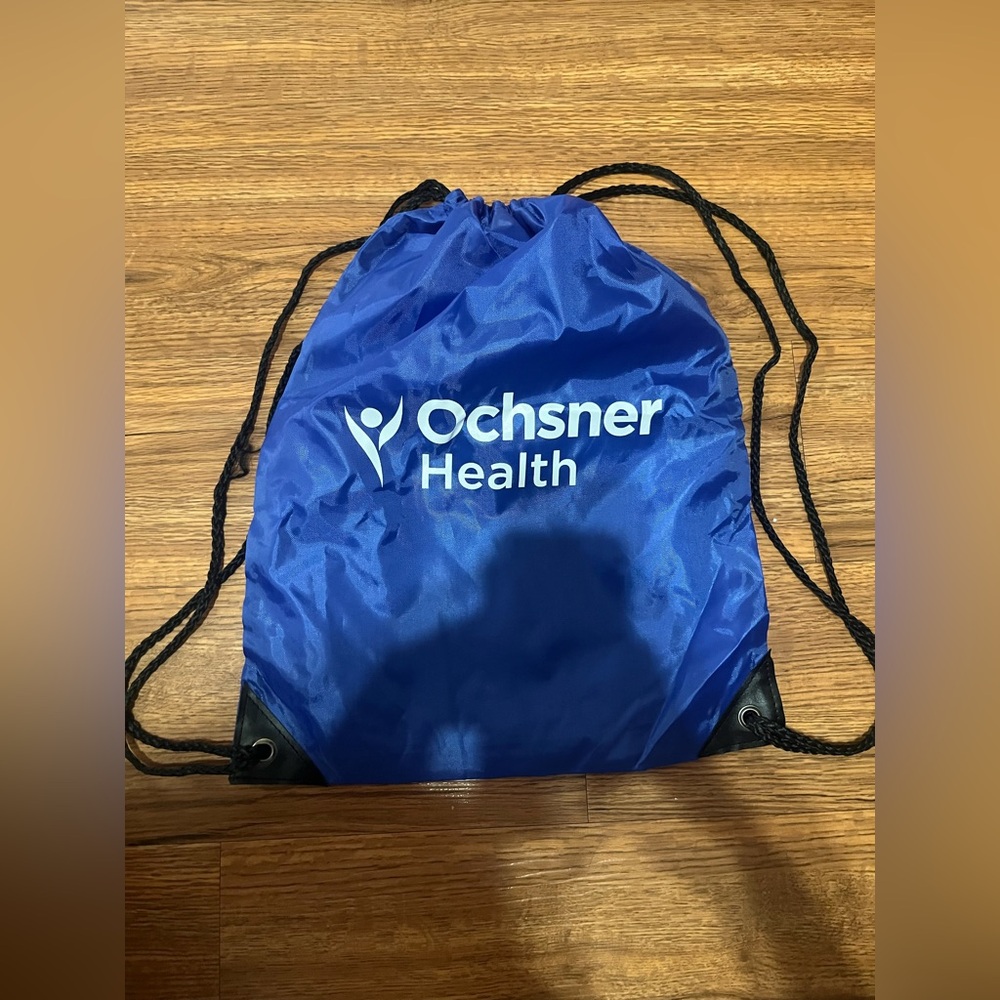 Blue Drawstring Bag